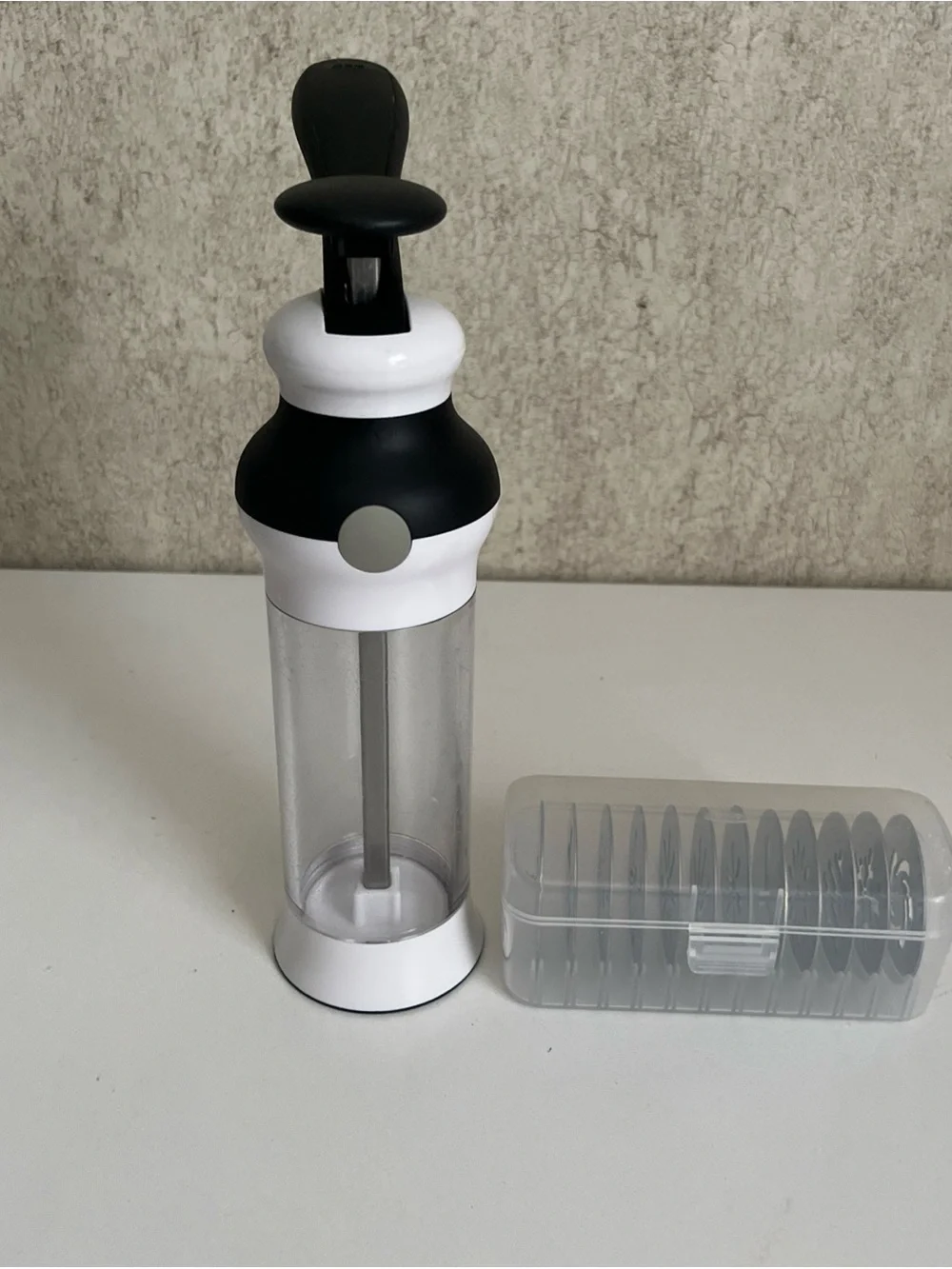 OXO Good Grips 14 Piece Cookie Press Set Stainless with 12 Disk & Storage Case